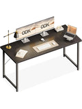 Grosser Buroschreibtisch 140 x 50 cm in Schwarz fur Computer Arbeitsplatz und Studium