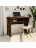 Verstellbarer Schreibtisch 90 x 50 x 74 cm in Rauchereiche fur Buro Schlafzimmer und Arbeitszimmer