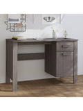 Massivholz Schreibtisch aus Kiefer in Hellgrau 113 x 50 x 75 cm fur Homeoffice