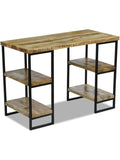Burotisch aus massivem Mangoholz 110 x 50 x 76 cm fur Computer Arbeitsplatz und Homeoffice